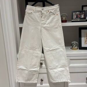 Zara Wide Leg Crop Jeans